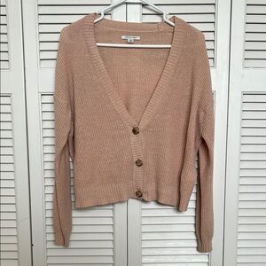 American Eagle Outfitters Light Pink Cardigan Sweater